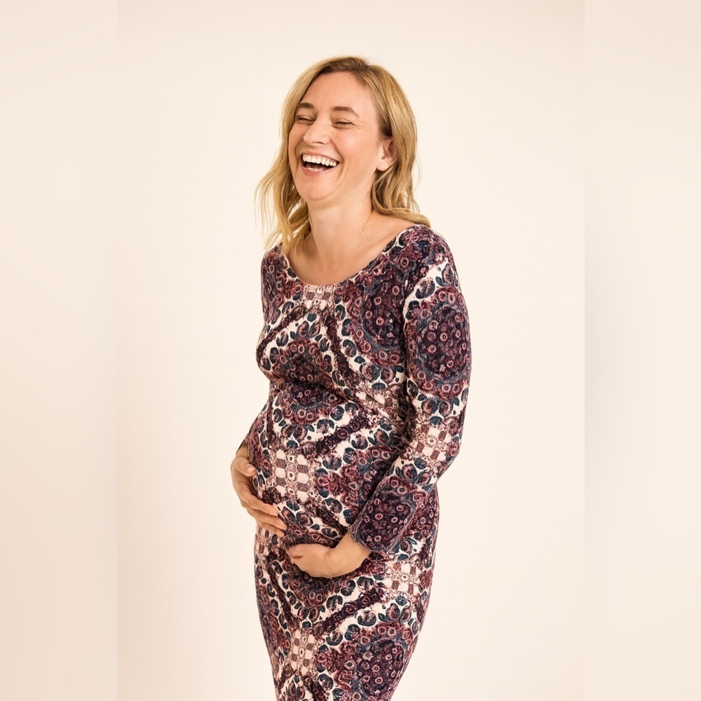 Jessica Simpson Maternity Pink Boho Dress Size Medium​